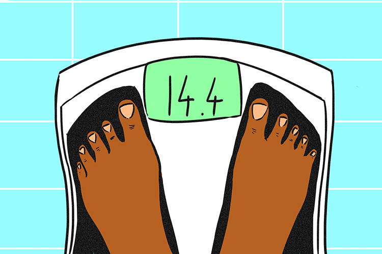 A scalar will only give you a number such as weighing scales